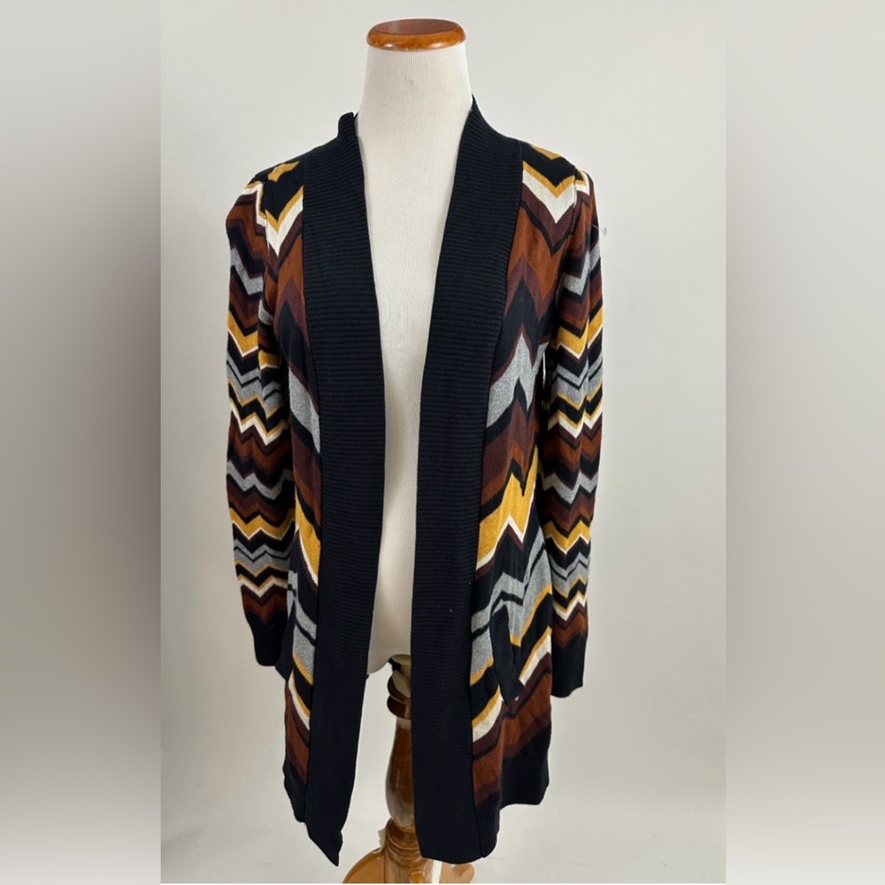 MISSONI for Target Chevron Patterned Open Front Cardigan sz Medium